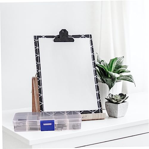 Boîte à bijoux transparente en plastique avec 10 compartiments pour rangement