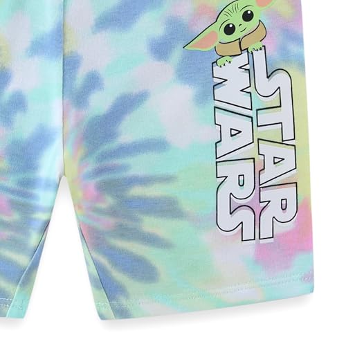 Image of STAR WARS Grogu Girls Short Sleeve T-Shirt and Bike Short Set for Toddler and Big Kids