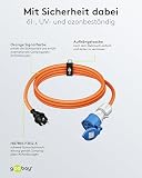 goobay Adapter CEE do przyczepy kempingowej, 1,5 m, wtyczka ochronna do gniazda CEE z pokrywą zamykającą, IP44, kabel kempingowy, przyczepa kempingowa, 76185