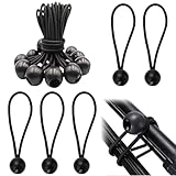 15 Pieza Bolas Bungee, Cuerdas elásticas con Bola,15 cm Pulpos Elasticos, Cuerdas Elásticas con Bola, Pulpos Elásticos, Pulpos Elásticos y Cuerda Elástica Negra para Lonas, Tiendas y Tarps