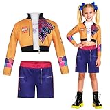 ALKNOT Hunters Rumi Anime Cosplay Costume |Hunter Cosplays Top y Shorts Uniform | Costumes Character Fancy Dress Up Adult Uniform Outfit Full Set Halloween Carnival Party (150 cm)