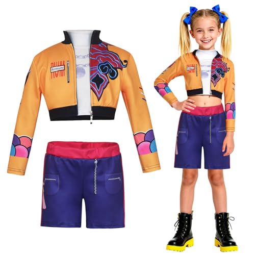 ALKNOT Hunters Rumi Anime Cosplay Costume |Hunter Cosplays Top y Shorts Uniform |...