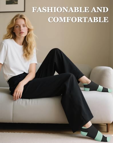 Image of 6 Pairs Ankle Socks for Women - Lightweight Low Cut No Show Casual Cotton Socks Breathable