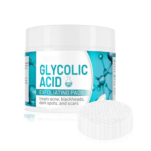 Glycolic Acid Pads 30%, Exfoliates Surface Skin and Reduces Fine ...