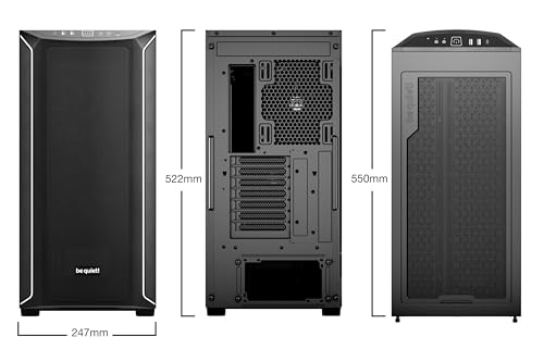 Image of be quiet! Shadow Base 800 DX - ARGB - Mid-Tower PC Gaming Case - 420mm radiators or E-ATX motherboards Support - Black - BGW61