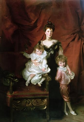 Lienzo premium La signora William Cazalet de John Singer Sargent, cuadro salón 60x90cm