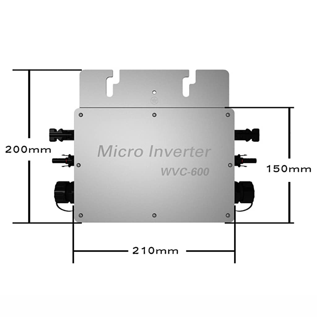 600 W Solar Grid Tie Micro Inverter Pure Sine Wave MPPT DC22-50V PV wejście AC120-230 V wyjście do panelu słonecznego 36 V
