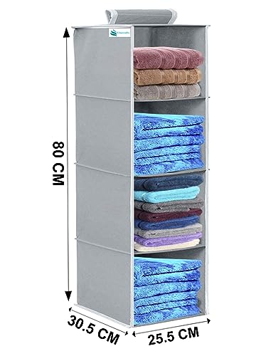 Image of Hanging Organizer (Blue Grey, Pack of 2 (4 Shelf))