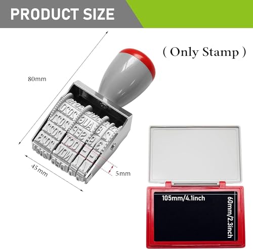 Image of Dater Stamp (Without Pad /Manual /Rolling Bands)(Pack of-2)