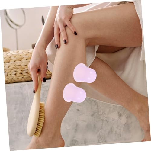 4 tazas de ventosa de silicona para terapia de ventosas, masaje de succión al vacío para alivio del cuello, espalda y cintura, herramienta de ventosas para uso doméstico y relajación muscular miniatura 5