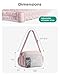 BAGSMART Anti Theft Crossbody Bags for Women Travel Purse, Medium Quilted Puffy cross body bag, Handbags Shoulder Purses, Light Gray-medium