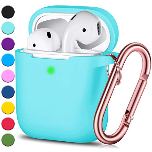 Airpods Case Cover, Full Protective Airpods Case Cover Silicone Airpods Case Keychain
