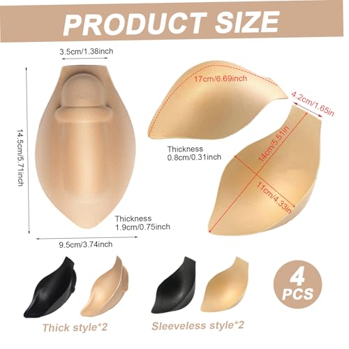 4Pcs Bulge Enhancer Men, Sponge Bulge Enhancing Underwear, Perfect for Swimming Boxers, Briefs, Thongs, Shorts Packer for Trans Man3