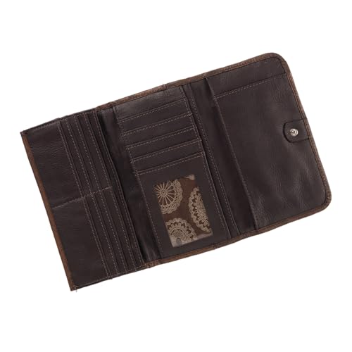 American West Navajo Soul Ladies' Tri-Fold Wallet - Genuine Leather4