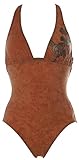  Rasurel Damen Triangel Badeanzug Beachwear Braun 36