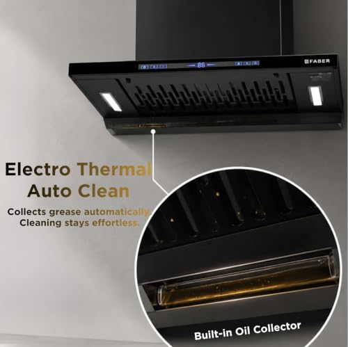 Image of Faber SLIMX 60cm 1500m /hr BLDC Autoclean Filterless T-Shape Chimney||Built In Oil Collector|Touch & Gesture Control|12Yr Motor,2Yr Comprehensive Warranty by Faber |HOOD SLIMX HC SC FL BK BLDC IN 60-T