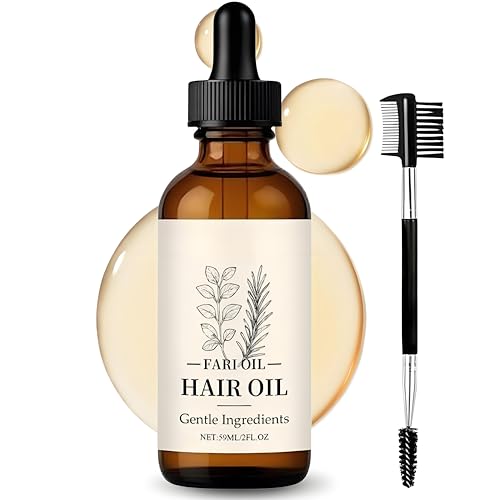 Fari Oil Hair Growth Oil, Botanical Scalp Oil with Herbal Infusion, Nourishes Damaged Hair, Prevents Hair Loss, Plant-Based Formula for All Hair Types – 2oz (1PCS)