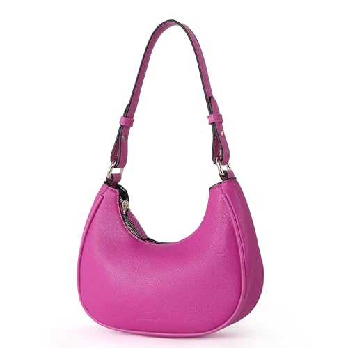 TANTOMI Crescent Shoulder Bags for Women Retro Classic Clutch Hobo Tote Purse Handbags Crossbody with 2 Removable Straps and Baseball Charms