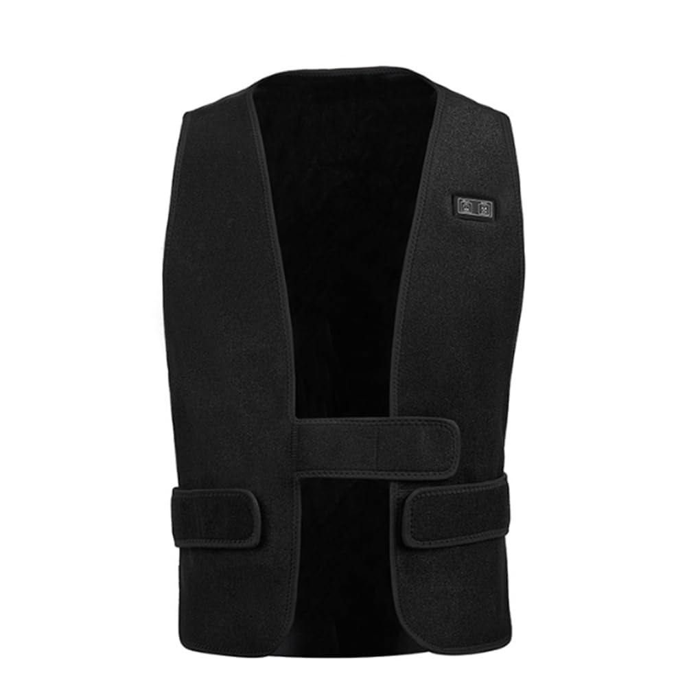Hombres Chaleco Térmico con 7 Almohadillas Térmicas, Chaleco Calefactable Lavable para Actividades al Aire Libre en climas fríos