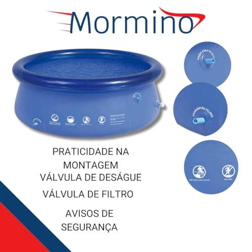 Piscina Inflável 1000 Litros Redonda Com Bomba De Inflar