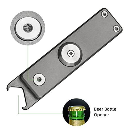 Nhdt Sw806 Mini Titanium Handle Steel Blade Folding Pocket Knife Edc Camping Knife With Bottle Opener, Ultralight, And Portable Knife Only 2.07Oz. #TOP1