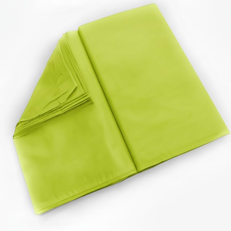 Image of Premium Plain Cotton Costume Lining Dress Fabric 34 inch Wide, Best Material - Yellow Green Color - 3 Meter Pack
