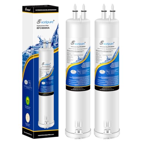 Image of EXCELPURE RFC6600A Refrigerator Water Filter Replacement for EDR3RXD1, Everydrop Filter 3, 4396841, 4396710, Kenmore 46-9083,46-9030, 9030, 9083, KAD3RXD1, WHR3RXD1, 2PACK