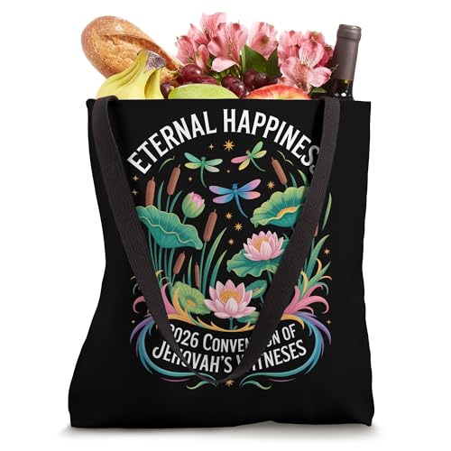 Bolso tote Jehovah's Witness 2026 Convention Eternal Happiness miniatura 4