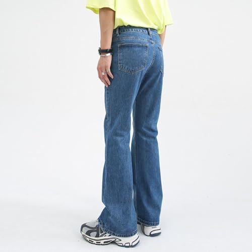 Men Baggy Y2k Flared Jeans Wide Leg Retro Leg Mens Jean Hip Hop Bell Bottom Denim Pants2