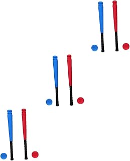 PRETYZOOM 3 Conjuntos Esponja Bastão De Beisebol Brinquedo Leve De Beisebol Interno Terno Infantil Brinquedo Esportivo Infantil Conjunto De Beisebol Para Iniciantes Conjunto De Críquete