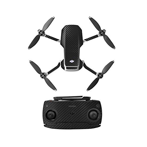 Penivo Mavic Mini Stickers,Calcomanías de PVC Impermeables a Prueba de arañazos Pegatinas para dji Mavic Mini Drone Accesorios de la Cubierta Protectora del Control Remoto Case (Negro)