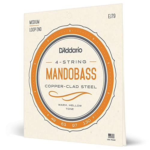 Cordes pour Mandobass D'Addario EJ79 résonance prolongée et stabilité de tension