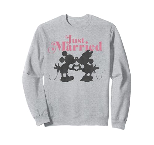 Sweatshirt Mickey & Minnie Just Married célèbre l'amour des mariés Disney