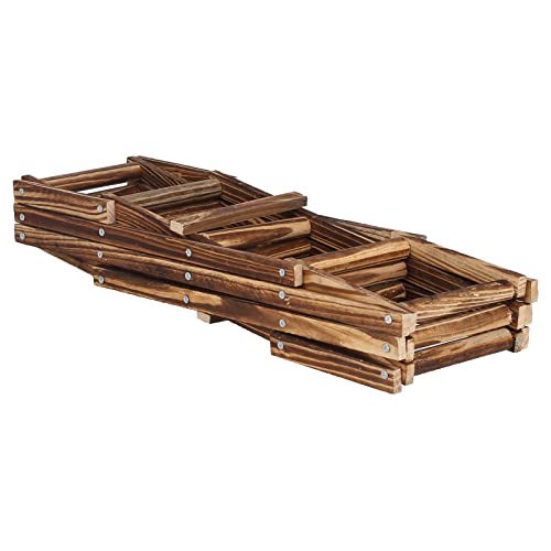 Red plegable de madera para 10 botellas miniatura 2