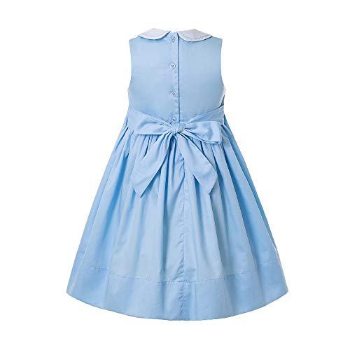 Pettigirl Girls Floral Smocked Dress with Embroidery2