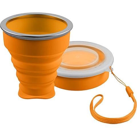 Vaso Plegable de silicón para Camping Cover