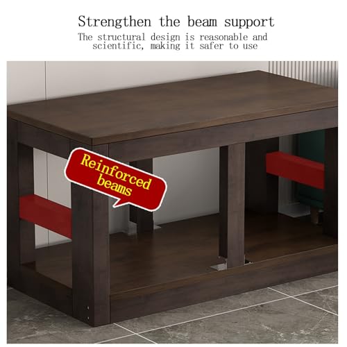 Supporto per Acquario in Legno - Robusto Supporto per Acquario con Spazio di archiviazione Multistrato per casa e Ufficio, Perfetto per acquariofili, terrari per Tartarughe e Animali domesti