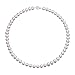Produktbild VIKI LYNN 6-7 mm Süßwasser Perlen Halskette in Weiß mit Sterlingsilber 925 Metallteil Geschenk fuer Muttertag