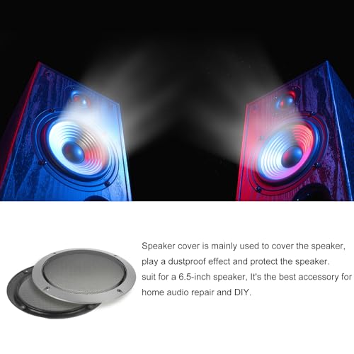 Malla metálica protector de woofer de 6.5" contra impactos y polvo con marco de ABS circular 4
