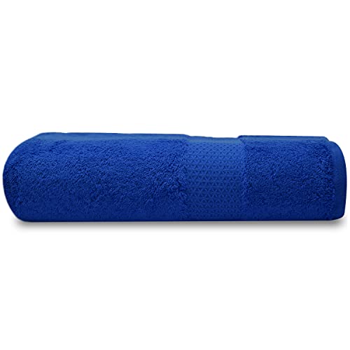 Towelogy® Premium Large Hand Towels Set 100% Combed Ring Spun Cotton Quick Dry & Super Absorbent Hotel Quality Multipurpose for Bathroom Spa Gym & Travel Size 50x85cm (Navy Sapphire