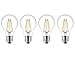 Produktbild 4 x Attralux LEDclassic 4W A60 Glühfaden Lampe / Fadenlampe ersetzt 40 W / E27 / warmweiß 2700K / 470 Lumen