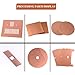 WSYCWG Copper Square Plate 5Mm Thick, Pure Copper Material Plate 50×100Mm-100×150Mm Perfect for Industrial Applications,5×100×100mm