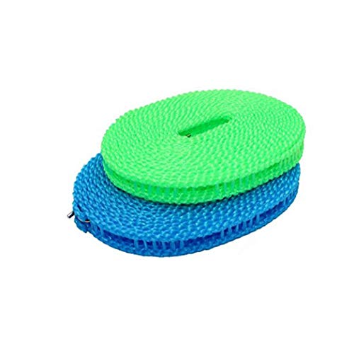 Nicedier-Tech Línea de ropa portátil, resistente al viento, cuerda para camping, viajes, uso doméstico (2 unidades) Cover