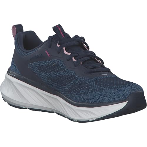 Skechers Baskets Edgeride pour Femme, Bleu Marine, 41 EU