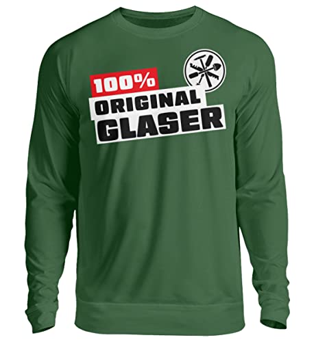 Pull unisexe vert bouteille taille M, l'émotion d'un vêtement durable en 100% verre pur