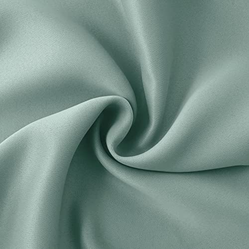 Bgment Window Curtains For Bedroom - 63 Inch Rod Pocket And Back Tab Thermal Insulated Room Darkening Curtains For Living Room, 2 Curtain Panels (42 X 63 Inch, Frosty Green) #TOP3