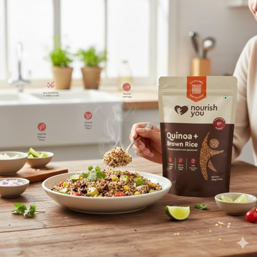 Nourish You Nourishyou Organic Quinoa With Brown Rice Mix, 500Gm (Single Pack)