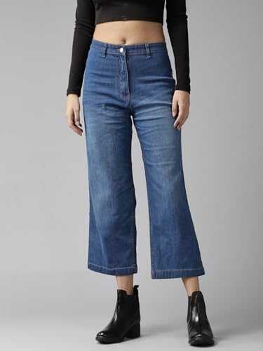 Image of GUTI Womens High Rise Crop Length Jeans()