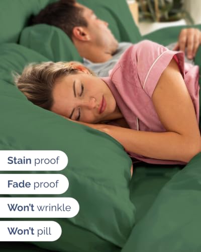 Image of Flex Top Split Head King Sheet Set - 4 Piece Extra Deep - Emerald Green