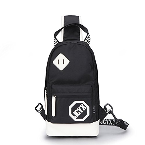 Sac bandoulière Oxford noir ultra léger pour femme active
